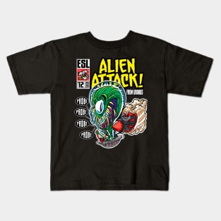 Alien Attack from Uranus Kids T-Shirt